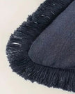 Frayed Edge Navy Blue Cushion Cover 45x45cm - Soft FurnishingsSoft Furnishings - Lulu Loves Home
