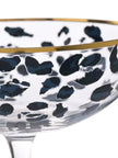 Frida Leopard Print Coupe Cocktail Glasses - Home DecorHome Decor - Lulu Loves Home