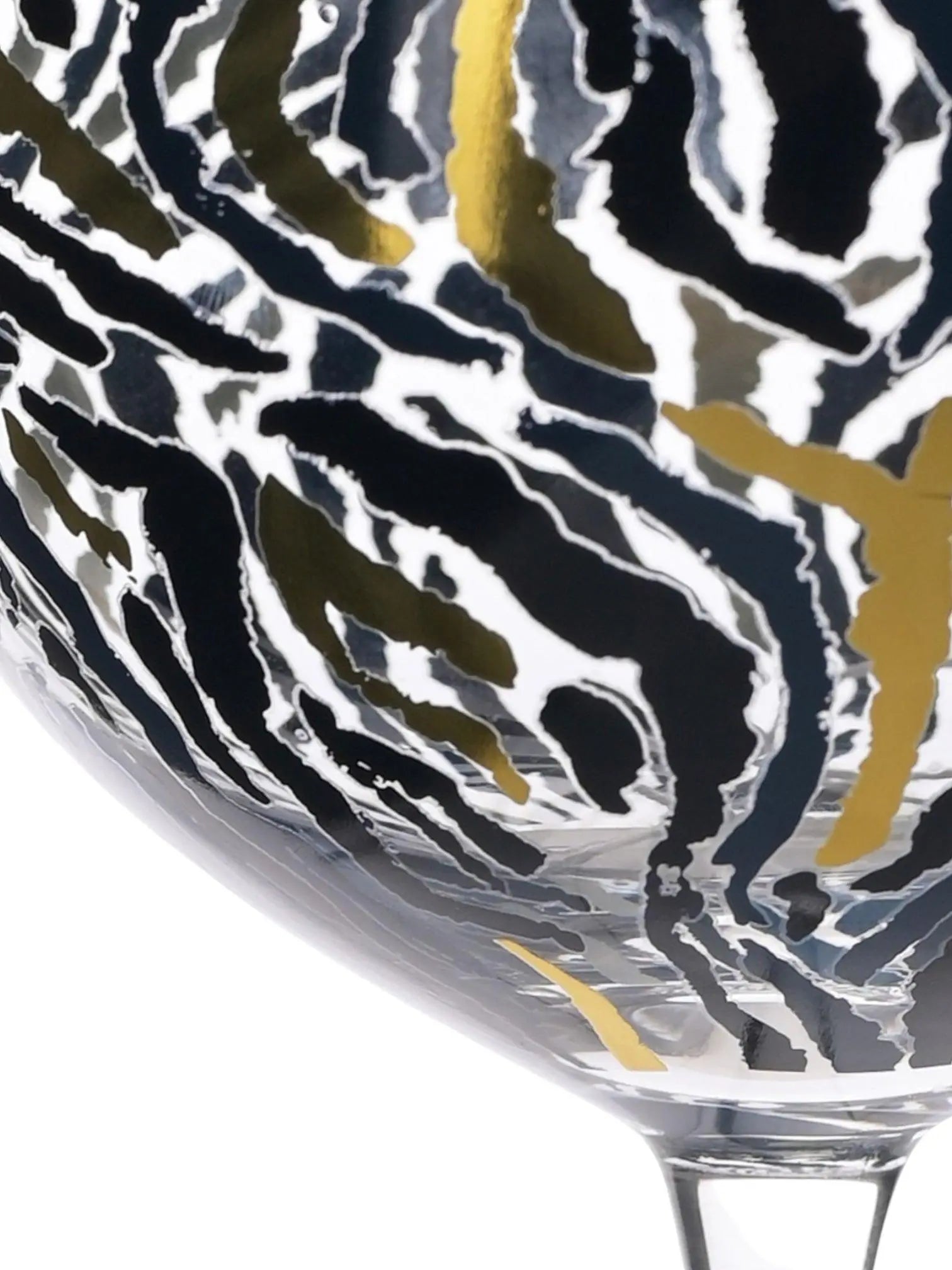 Frida Zebra Print Gin Glasses - Home DecorHome Decor - Lulu Loves Home