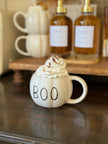White Boo Ceramic Pumpkin Mug - Seasonal Decor - AutumnSeasonal Decor - Autumn - Lulu Loves Home