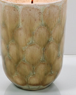 Olive Green Tortoise Shell Candle