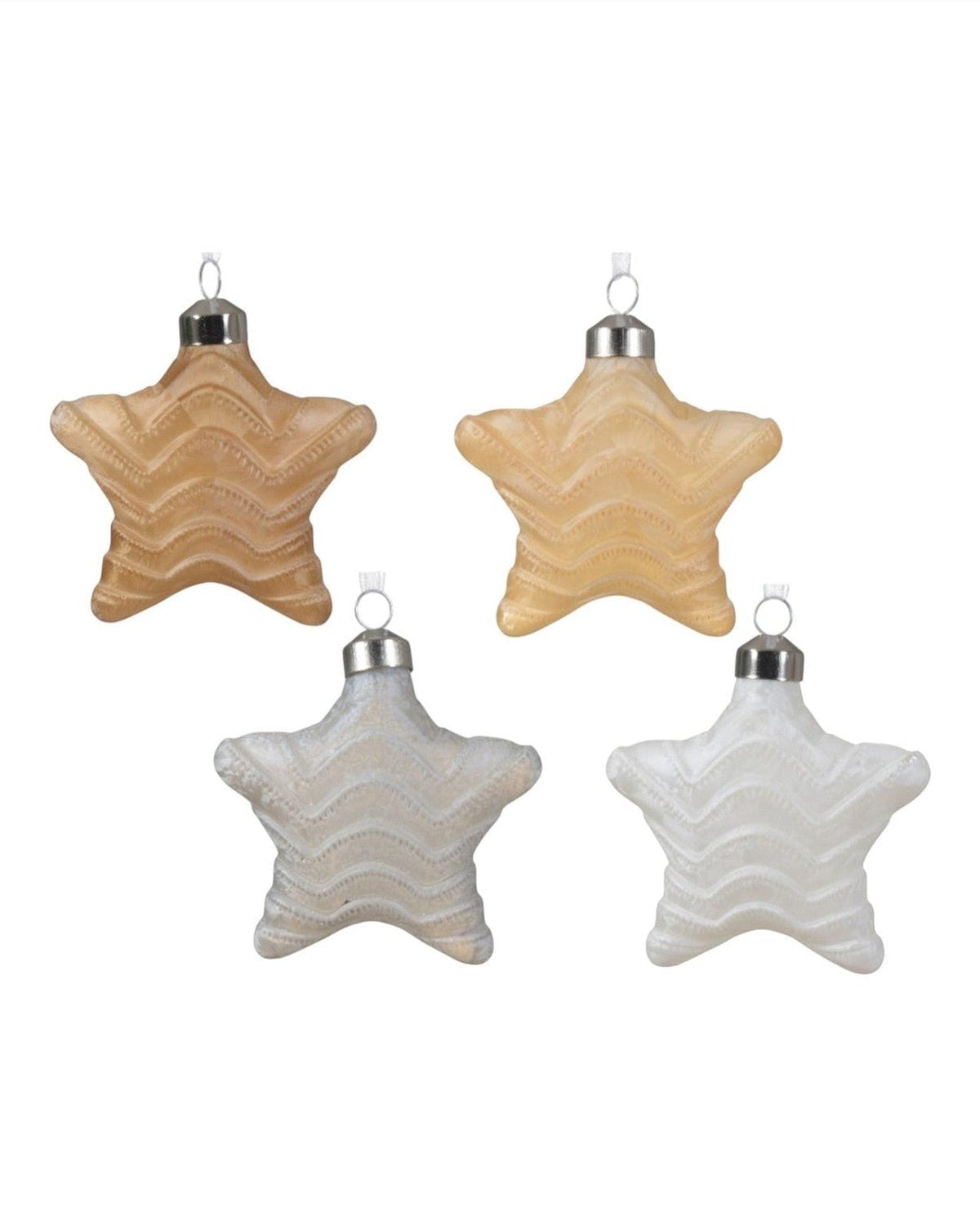 Star Wave Glass Hanging Bauble