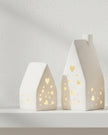 White LED Light Up Heart House from Gainsborough Giftware, spring-themed decorative ornament with glowing light.