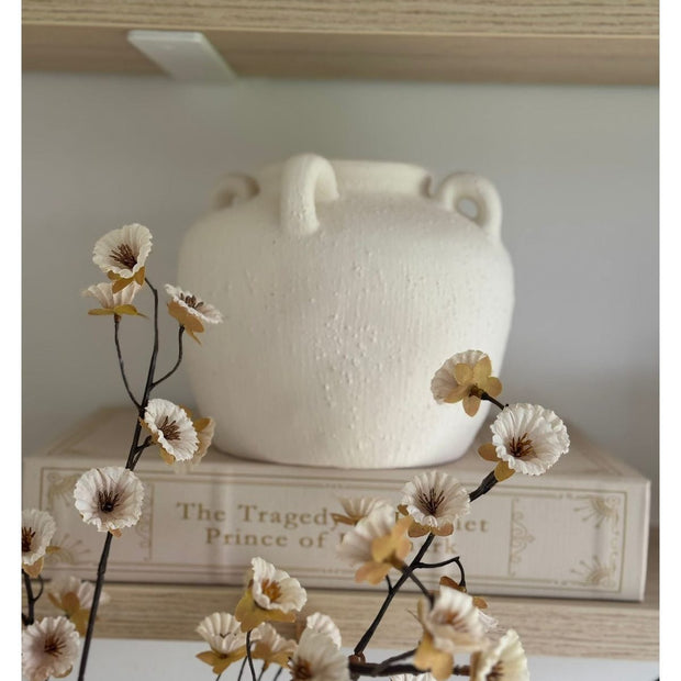 Matt Neutral Cream Toby Vase by Gainsborough Giftware, a ceramic vase with a smooth matte finish and neutral cream color.