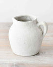 White matte medium Nico vase jug by Gainsborough Giftware, showcasing a sleek, modern ceramic design with a smooth finish.