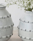 White ceramic Deke vase by Gainsborough Giftware, small decorative vase with a glossy finish and elegant shape.