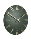 Thomas Kent 12-inch Mulberry wall clock by Gallery Direct in olive green with classic design, suitable for home or office decor.