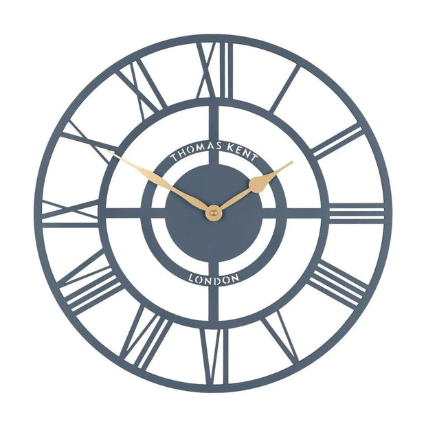 Thomas Kent 16-inch Bright Star Wall Clock in deep sea blue, featuring a stylish design and easy-to-read clock face.