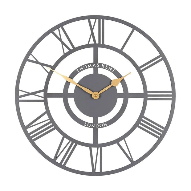 Thomas Kent 16-inch Bright Star wall clock in slate grey from Gallery Direct, with a modern design and clear clock face.