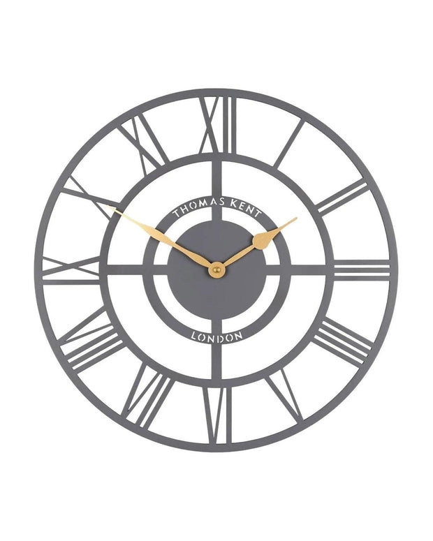 Thomas Kent 16-inch Bright Star wall clock in slate grey from Gallery Direct, with a modern design and clear clock face.