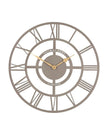 Thomas Kent 16-inch Bright Star Wall Clock by Gallery Direct with Sparrow Brown finish, featuring a classic round design.