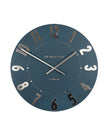 Thomas Kent 20-inch Mulberry Wall Clock in midnight blue with a sleek, modern design, perfect for stylish home decor.
