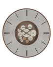 Thomas Kent 21-inch Clocksmith Wall Clock with bronze cog design by Gallery Direct, showcasing a vintage-inspired clock face.