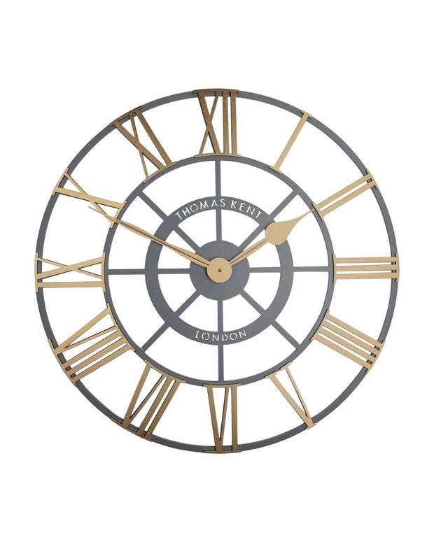 Thomas Kent 24-inch brass Evening Star Grand Clock by Gallery Direct, featuring a classic design and elegant brass finish.