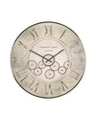 Thomas Kent 30-inch Clocksmith Grand Clock with stone cog design, showcasing a vintage-inspired clock from Gallery Direct.