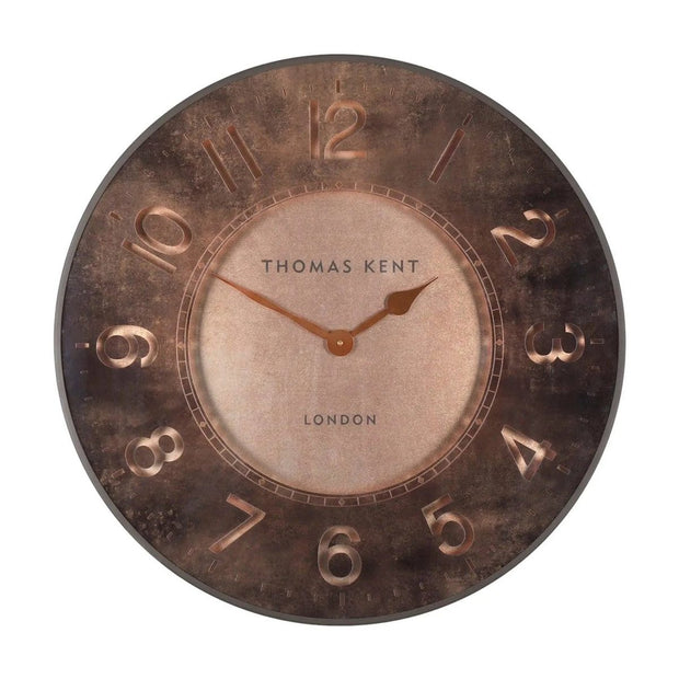 Thomas Kent Florentine Grand Clock in Sovereign Gold, a 30-inch decorative wall clock with elegant gold finish from Gallery Direct.