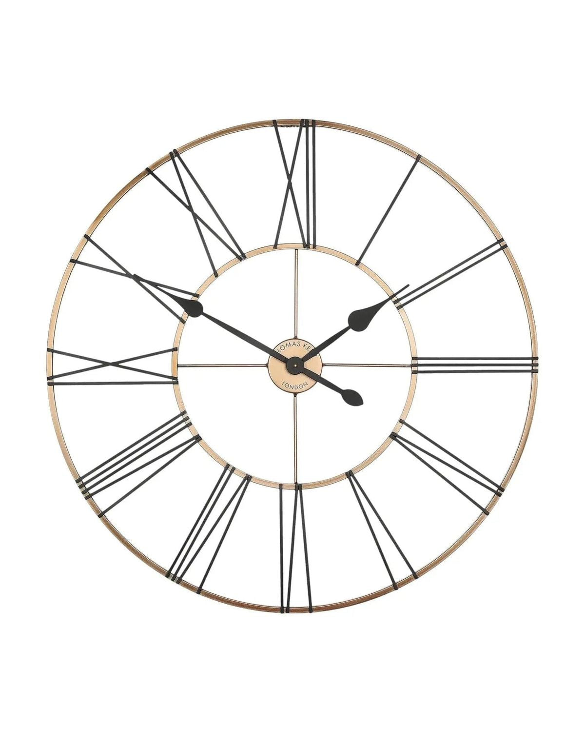 Thomas Kent 32-inch Summer House Copper outdoor clock by Gallery Direct, featuring a large, stylish clock face for outdoor decoration.