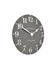 Thomas Kent 6-inch Arabic Mantle Clock in Dolphin Grey by Gallery Direct, featuring a classic design and Arabic numerals.