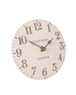 Thomas Kent 6-inch Arabic mantle clock by Gallery Direct, featuring a shy pink finish and classic clock design.