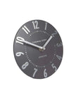 Thomas Kent 6-inch Mulberry Mantle Clock by Gallery Direct in graphite silver finish, showcasing a stylish, modern clock design.