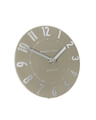 Thomas Kent Mulberry 6-inch Mantle Clock in Moka Taupe by Gallery Direct, showcasing a stylish decorative clock with classic design.