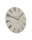 Thomas Kent 6-inch Mulberry Mantle Clock in Silver Cloud finish, showcasing a stylish and elegant clock design by Gallery Direct.
