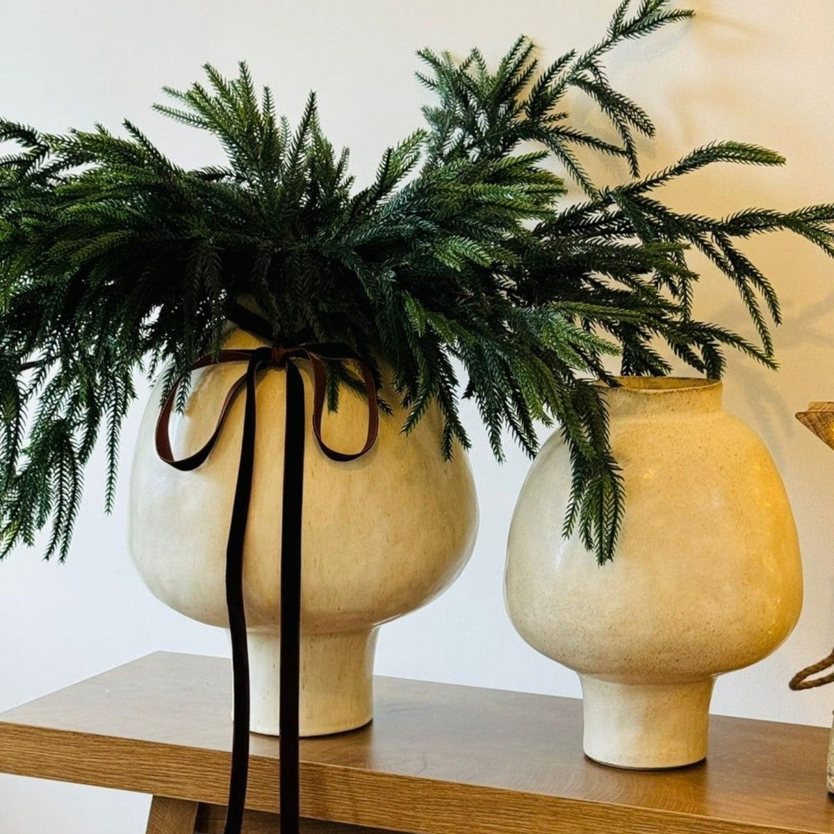 Palawan Neutral Footed Vase