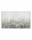 Gallery Direct floral cascade canvas framed print wall art, showcasing vibrant floral design suitable for home decor.
