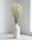 Artificial mini daisy flower bunch by Gisela Graham, realistic yellow and white daisy bunch for home decor or craft projects.