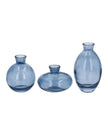 Blue Glass Bud Flower Vase - Lulu Loves Home