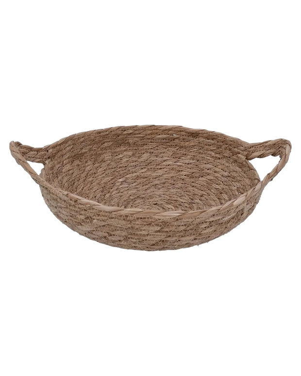 Natural Woven Tray with Handles - Home DecorHome Decor - Lulu Loves Home
