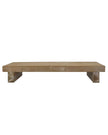 Small natural wooden rectangle rustic display riser by Gisela Graham, ideal for home decor arrangements.