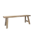 Natural wooden rustic display bench and riser by Gisela Graham, small or large home decor piece with a natural finish.