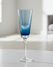 Blue Flute Champagne Glass