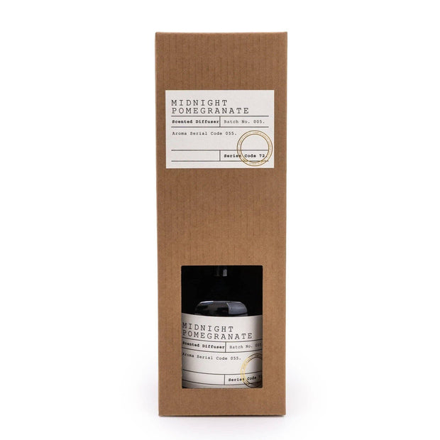 Glass Filled Reed Diffuser in Midnight Pomegranate Scent - Lulu Loves Home