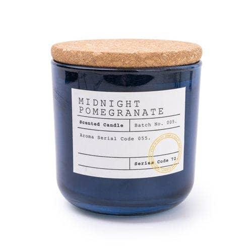 Glass Filled Wax Pot with Cork Lid in Midnight Pomegranate Scent - CandlesCandles - Lulu Loves Home
