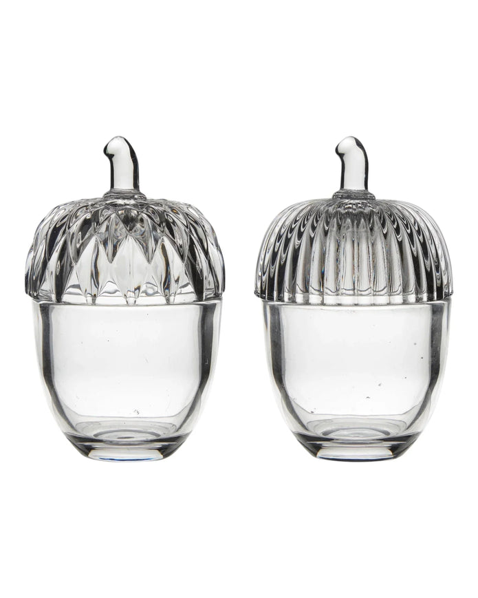 Glass Lidded Acorn Storage Pot - Seasonal Decor - AutumnSeasonal Decor - Autumn - Lulu Loves Home