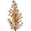 Upper gold berry branches against a white studio background.