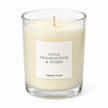 Heaven Scent Gold, Frankincense & Myrrh Medium Candle close-up of the unlit wick and wax