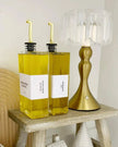 Gold Glass Oil Dispenser Bottles – Pourer and Label Set - Kitchen & DiningKitchen & Dining - Lulu Loves Home