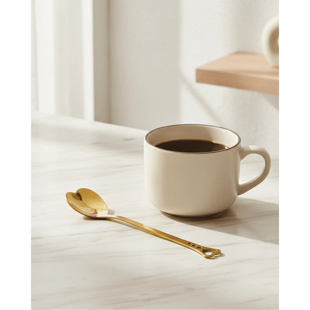 Gold Heart Handle Spoon from Starlight Express, a stylish kitchen and dining utensil with a heart-shaped gold handle.