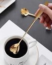 Gold Heart Long Latte Spoon - Kitchen & DiningKitchen & Dining - Lulu Loves Home