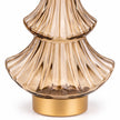 Gold LED Christmas tree lamp with illuminated glass design, perfect for festive holiday decor by Candlelight Products Ltd.