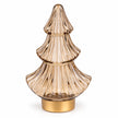 Gold LED Christmas tree lamp by Candlelight Products Ltd, illuminated with bright white lights, perfect for holiday decor.