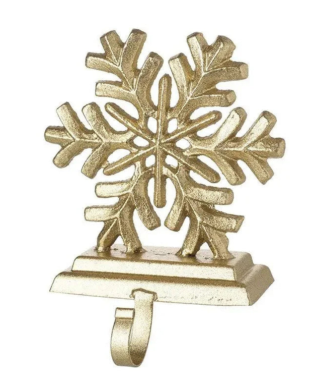 Gold Snowflake Stocking Hanger - Seasonal Decor - ChristmasSeasonal Decor - Christmas - Lulu Loves Home