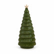 Satchville green ceramic Christmas tree, 20cm, photographed against a white studio background