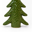 Satchville extra large green ceramic Christmas tree ornament with glossy glaze detail