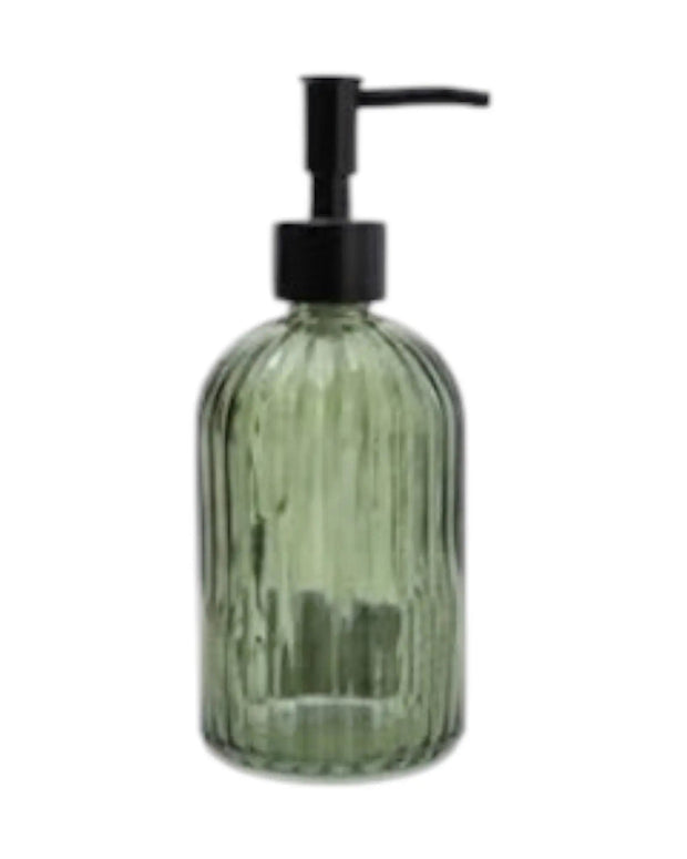 Green Glass Dispenser Bottle - Home DecorHome Decor - Lulu Loves Home