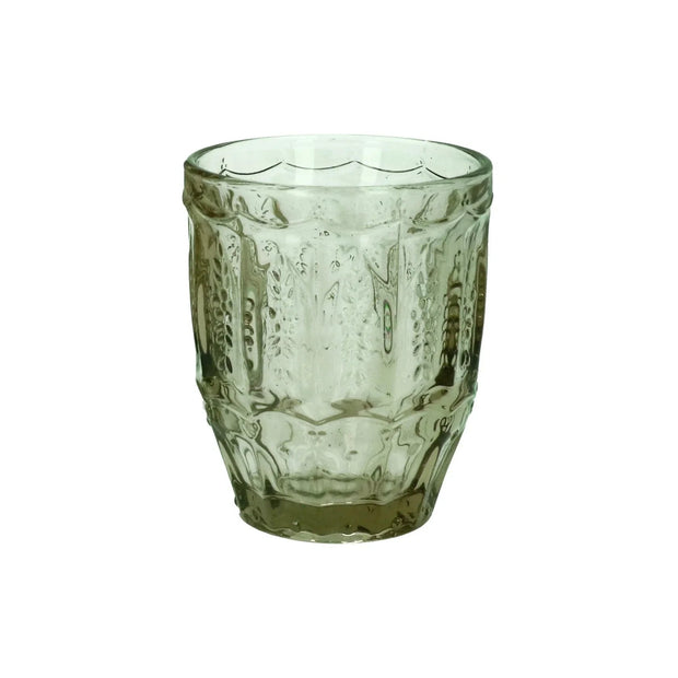 Green Glass Pressed Glass Tumbler - Kitchen & DiningKitchen & Dining - Lulu Loves Home