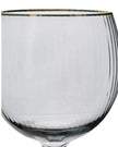 Grey Gin Glasses with Gold Rim - Home DecorHome Decor - Lulu Loves Home